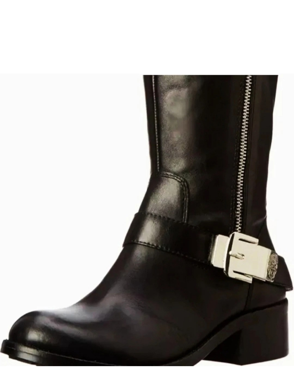 Vince Camuto Womens Motorcycle 9 M Black Boots